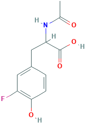 2-乙酰氨基-3-(3-氟-4-羟基苯基)丙酸