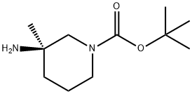 1-Piperidinecarboxylic acid, 3-amino-3-methyl-, 1,1-dimethylethyl ester, (3R)-