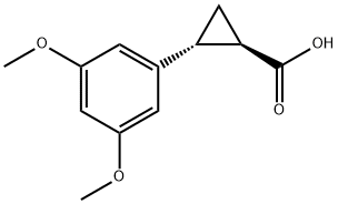 反式-2-(3,5-二甲氧基苯基)环丙烷-1-羧酸