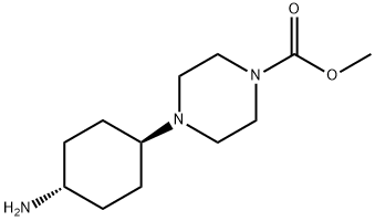 1-Piperazinecarboxylic acid, 4-(trans-4-aminocyclohexyl)-, methyl ester