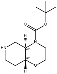 4H-Pyrido[4,3-b]-1,4-oxazine-4-carboxylic acid, octahydro-, 1,1-dimethylethyl ester, (4aR,8aR)-rel-