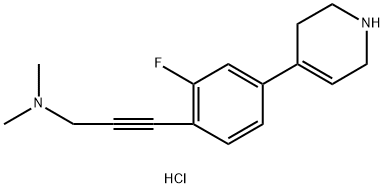 3-(2-氟-4-(1,2,3,6-四氢吡啶-4-基)苯基-N,N-二甲基丙-2-炔-1-胺盐酸盐