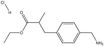 Ethyl 3-(4-(aminomethyl)phenyl)-2-methylpropanoate hydrochloride