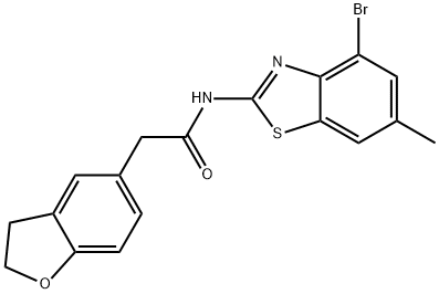 N-(4-溴-6-甲基苯并[d]噻唑-2-基)-2-(2,3-二氢苯并呋喃-5-基)乙酰胺