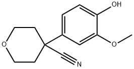 2H-Pyran-4-carbonitrile, tetrahydro-4-(4-hydroxy-3-methoxyphenyl)-