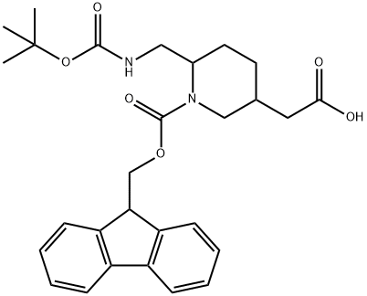 1-FMOC-6-(BOC-氨甲基)-3-哌啶基乙酸