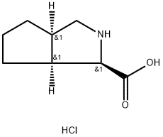 RAC-(1R,3AR,6AS)-OCTAHYDROCYCLOPENTA[C]PYRROLE-1-CARBOXYLIC ACID HYDROCHLORIDE