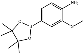 2-(Methylthio)-4-(4,4,5,5-tetramethyl-1,3,2-dioxaborolan-2-yl)aniline