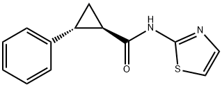 (1R,2R)-2-phenyl-N-(1,3-thiazol-2-yl)cyclopropane1-carboxamide