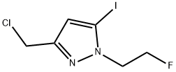 3-(chloromethyl)-1-(2-fluoroethyl)-5-iodo-1H-pyrazole