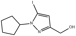 1H-Pyrazole-3-methanol, 1-cyclopentyl-5-iodo-