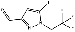 5-iodo-1-(2,2,2-trifluoroethyl)-1H-pyrazole-3-carbaldehyde