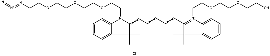 N-PEG3-N'-(azide-PEG3)-Cy5