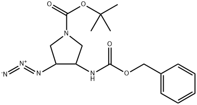 Cis-tert-butyl 3-azido-4-(benzyloxycarbonyl)pyrrolidine-1-carboxylate