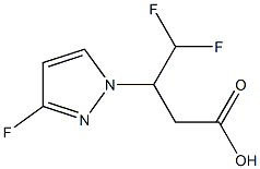 4,4-difluoro-3-(3-fluoro-1H-pyrazol-1-yl)butanoic acid