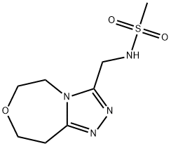 N-({5H,6H,8H,9H-[1,2,4]triazolo[4,3-d][1,4]oxazepin-3-yl}methyl)methanesulfonamide