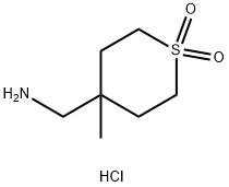 4-(aminomethyl)-4-methyl-1lambda6-thiane-1,1-dione hydrochloride