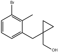 {1-[(3-bromo-2-methylphenyl)methyl]cyclopropyl} methanol