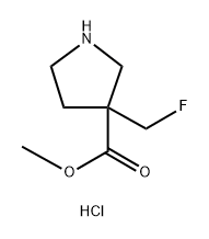 METHYL 3-(FLUOROMETHYL)PYRROLIDINE-3-CARBOXYLATE HYDROCHLORIDE