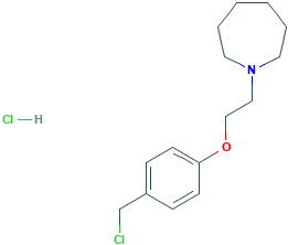 1H-Azepine, 1-[2-[4-(chloromethyl)phenoxy]ethyl]hexahydro-, hydrochloride (1:1)