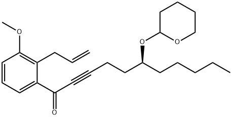 (6S)-1-(3-methoxy-2-(2-propenyl)phenyl)6-(tetrahydro-2H-pyran-2-yl)oxy)2-undecyn-1-one