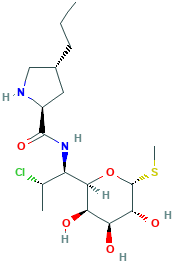 Methyl 7-chloro-6,7,8-trideoxy-6-[[[(2S,4R)-4β-propyl-2α-pyrrolidinyl]carbonyl]amino]-1-thio-L-threo-α-D-galacto-octopyranoside