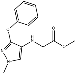 methyl N-(1-methyl-3-phenoxy-1H-pyrazol-4-yl)glycinate