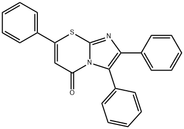 5H-Imidazo[2,1-b][1,3]thiazin-5-one, 2,3,7-triphenyl-
