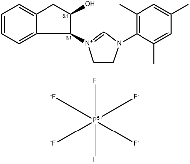 3-((1S,2R)-2-Hydroxy-2,3-dihydro-1H-inden-1-yl)-1-mesityl-4,5-dihydro-1H-imidazol-3-ium hexafluorophosphate(V)