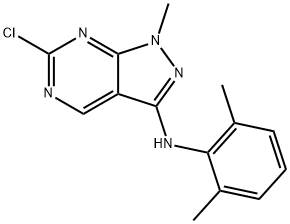 1H-Pyrazolo[3,4-d]pyrimidin-3-amine, 6-chloro-N-(2,6-dimethylphenyl)-1-methyl-