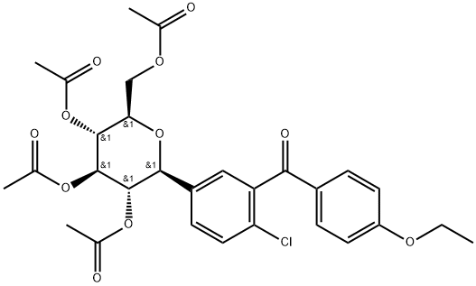 Methanone, [2-chloro-5-(2,3,4,6-tetra-O-acetyl-β-D-glucopyranosyl)phenyl](4-ethoxyphenyl)-