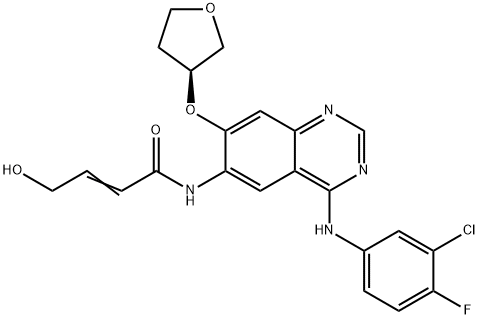 2-Butenamide, N-[4-[(3-chloro-4-fluorophenyl)amino]-7-[[(3S)-tetrahydro-3-furanyl]oxy]-6-quinazolinyl]-4-hydroxy-