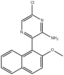 2-Pyrazinamine, 6-chloro-3-(2-methoxy-1-naphthalenyl)-