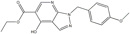 4-羟基-1-(4-甲氧基苄基)-1H-吡唑并[3,4-B]吡啶-5-羧酸乙酯