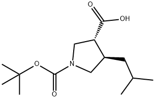 1,3-Pyrrolidinedicarboxylic acid, 4-(2-methylpropyl)-, 1-(1,1-dimethylethyl) ester, (3R,4R)-