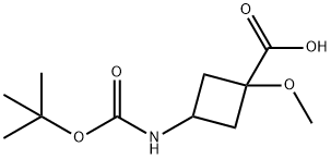 Cyclobutanecarboxylic acid, 3-[[(1,1-dimethylethoxy)carbonyl]amino]-1-methoxy-