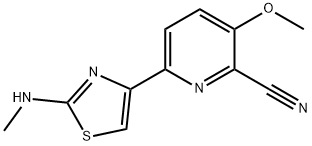 3-methoxy-6-(2-(methylamino)thiazol-4-yl)picolinonitrile