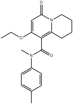 8-Ethoxy-N-methyl-n-(4-methylphenyl)-6-oxo-2,3,4,6-tetrahydro-1H-quinolizine-9-carboxamide