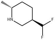 Piperidine, 5-(difluoromethyl)-2-methyl-, (2R,5R)-