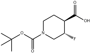 (3S,4S)-1-(tert-butoxycarbonyl)-3-fluoropiperidine-4-carboxylic acid