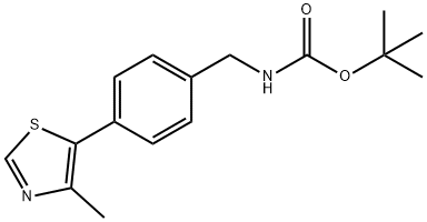 Carbamic acid, N-[[4-(4-methyl-5-thiazolyl)phenyl]methyl]-, 1,1-dimethylethyl ester