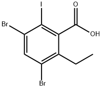 3,5-二溴-2-乙基-6-碘苯甲酸