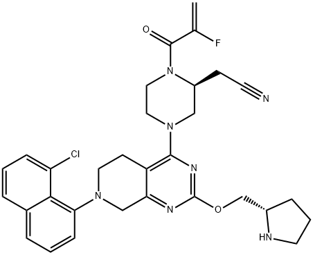 2-PIPERAZINEACETONITRILE, 4-[7-(8-CHLORO-1-NAPHTHALENYL)-5,6,7,8-TETRAHYDRO-2-[(2S)-