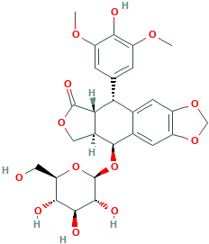 4'-demethylepipodophyllotoxin-9 beta-glucopyranoside