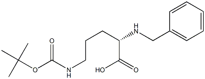 (S)-2-(benzylamino)-5-(tert-butoxycarbonylamino)pentanoic acid