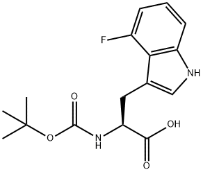 L-Tryptophan, N-[(1,1-dimethylethoxy)carbonyl]-4-fluoro-