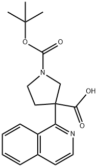 1,3-Pyrrolidinedicarboxylic acid, 3-(1-isoquinolinyl)-, 1-(1,1-dimethylethyl) es…