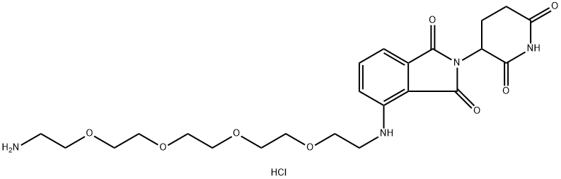 Pomalidomide-PEG4-C2-NH2 hydrochloride