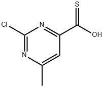 4-Pyrimidinecarbothioic acid, 2-chloro-6-methyl-