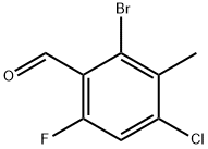 2-bromo-4-chloro-6-fluoro-3-methylbenzaldehyde